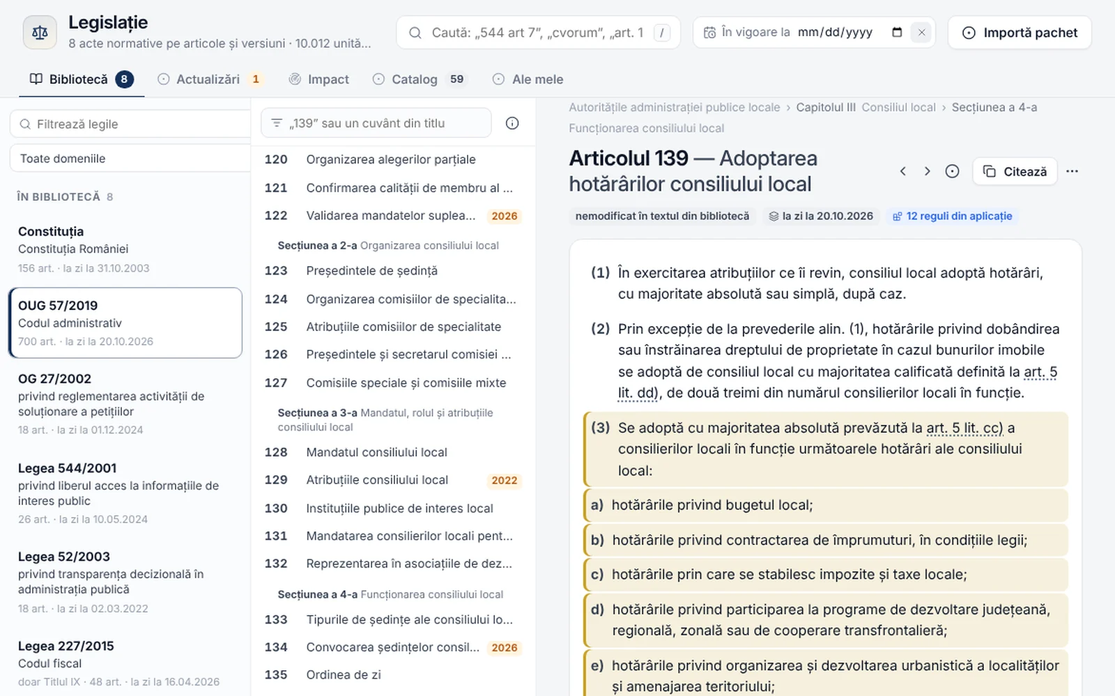 Legislație